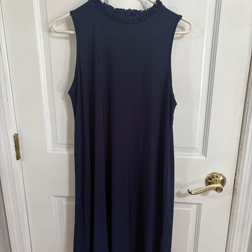 Navy sleeveless dress large